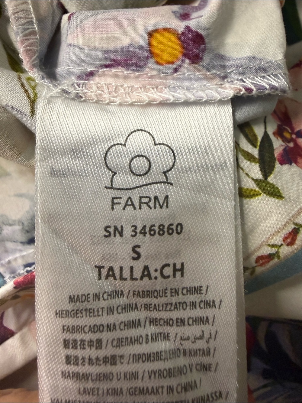FARM Rio Greek Garden Romper Size S - Picture 6 of 7
